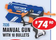 Hot Fire Manual Gun With 10 Bullets 7036