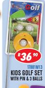 Kids Golf Set With Pin & 3 Balls 17881M13