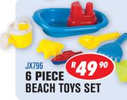 6 Piece Beach Toys Set JX796