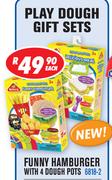 Delicious Meal With 4 Dough Pots 6818 4-Each
