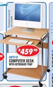 Computer Desk With Keyboard Tray AMT8135
