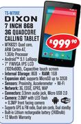 Dixon 7" 8GB 3G Quadcore Calling Tablet TS-M706E