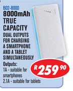 Dixon 8000mAh True Capacity Compact Powerbank B02-8000
