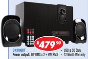 Dixon 2.1 Channel Multimedia System With Subwoofer & 2 Speakers DN3108DF