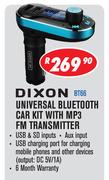 Dixon Universal Bluetooth Car kit MP3 FM Transmitter