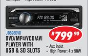Jebson DVD/MP4/VCD/AVI Player With USB & SD Slots