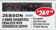 Jebson 4 Band Parametric Equaliser With Subwoofer Output