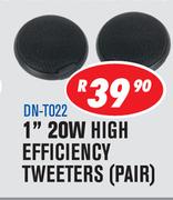 Dixon 1” 20W High Efficiency Tweeters (Pair)