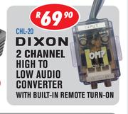 Dixon 2 Channel High To Low Audio Converter with Built-In Remote Turn-On
