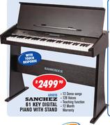 Sanchez 61 Key Digital Piano With Stand (ARK818) 12 Demo 