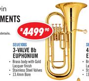 Sanchez Quality Brass 3-Valve Bb Euphonium (SEUE100G)