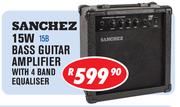 Sanchez 15W Bass Guitar Amplifier With 4 Band Equaliser