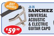 Sanchez Universal Acoustic & Electric Guitar Capo JX-26