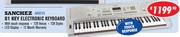 Sanchez (ARK2173) 61 Key Electronic Keyboard