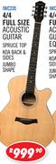 Sanchez 4/4 Full Size Acoustic Guitars IWC235