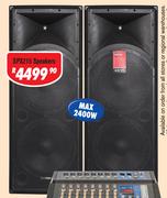 Dixon Dual 15” DJ/PA Speakers (Pair) SPX215