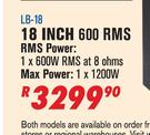 Dixon 18 Inch 600 RMS LB-18