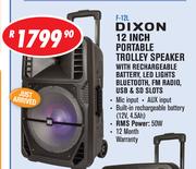 Dixon 12 Inch Portable Trolley Speaker F-12L