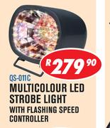 Multicolour LED Strobe Light With Flashing Speed Controller QS-011C