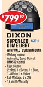 Dixon Super LED Dome Light Wall / Ceiling Mount QS191L