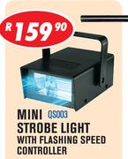 Mini Strobe Light With Flashing Speed Controller QS003