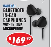 Dixon Bluetooth In Ear Earphones With In Line Microphone HWBT1081