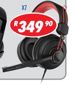 Rippa gaming Headsets With Microphone & In Line Volume Control X7