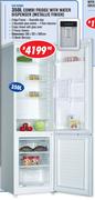 Dixon 350Ltr Combi Fridge With Water Dispenser Metallic Finish DBF350MD