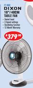Dixon 16"/40cm Table Fan FT-1602