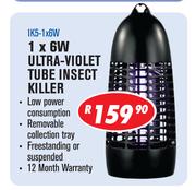 1 x 6W Ultra Violet Tube Insect Killer IK5-1x6W