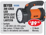 Beyer 3W Cree LED spotlight With Side Lantern BR208B