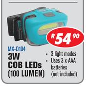 Clearvision Headlights 3W Cob LEDs 100 Lumen MX-D104