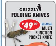 Grizzly Folding Knives Multi Function Pocket Knife MH-M146