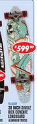 Rippa Skateboards 38 Inch Single ConcaveLongboard Aluminium Trucks YX-0220F