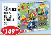 40 Piece DIY & Build Vehicle Set