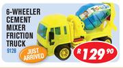 6-Wheeler Cement Mixer Friction Truck