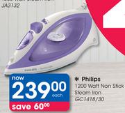 Philips 1200 Watt Non Stick Steam Iron GC1418/30
