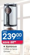 Kambrook Coffee or Spice Grinder-Each