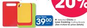 Clicks Or Love Cooking Cutting Boards-Each