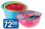 Love To Bake 4 Piece Mixing/Salad Bowl Sets-Per Set