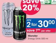 Monster Energy Drink-2 x 500ml