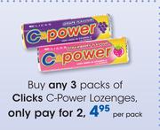 Clicks C-Power Lozenges-Per Pack