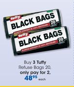 Tuffy Refuse Bags 20's-Each
