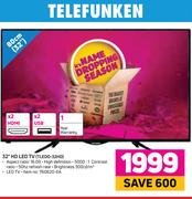 Telefunken 32" HD LED TV TLEDD-32HD