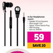 Aiwa In Ear Headphones