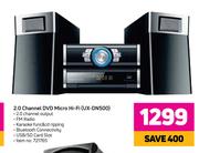 JVC 2.0 Channel DVD Micro Hi-Fi UX-DN500
