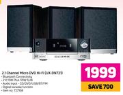 JVC 2.1 Channel Micro DVD Hi-Fi UX-DN721
