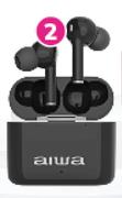 Aiwa TWS Bluetooth Earbuds (Black) ATWS-32B