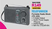 Telefunken Portable Radio (Black) TR-100
