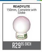 Readylite 150mm, Complete With Globe Each